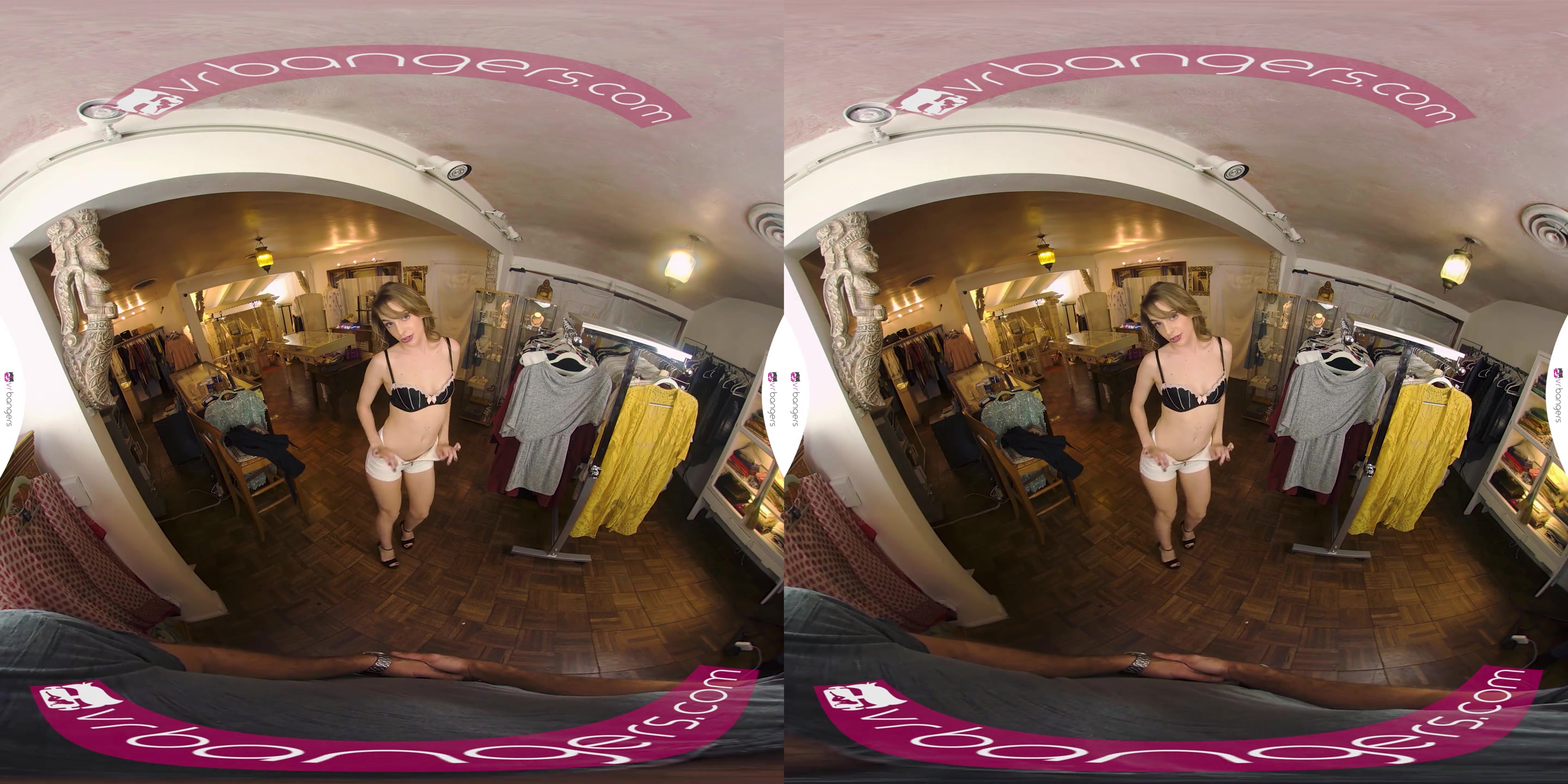 Babe is getting pounded at the clothes store